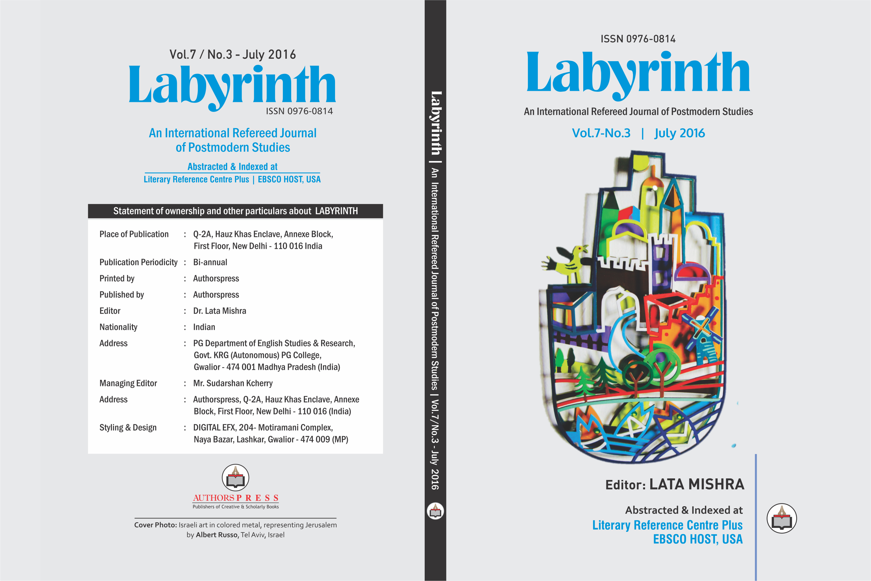 Cover of Vol. 7 No. 3